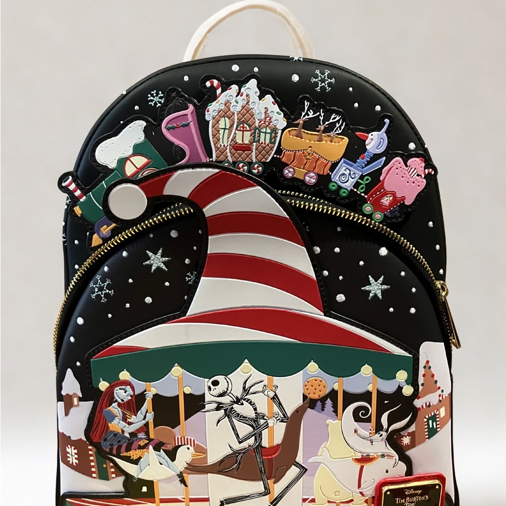 NWT Loungefly Disney Nightmare Before Christmas Mini Glow Backpack